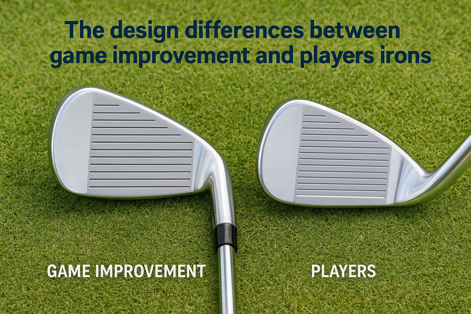 The design differences between game improvement and players irons