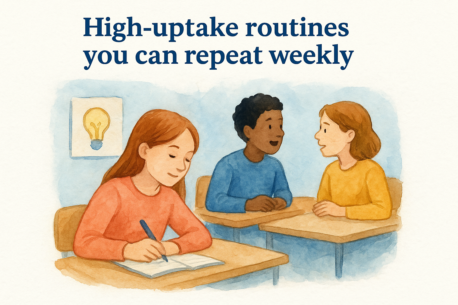 High-uptake routines you can repeat weekly