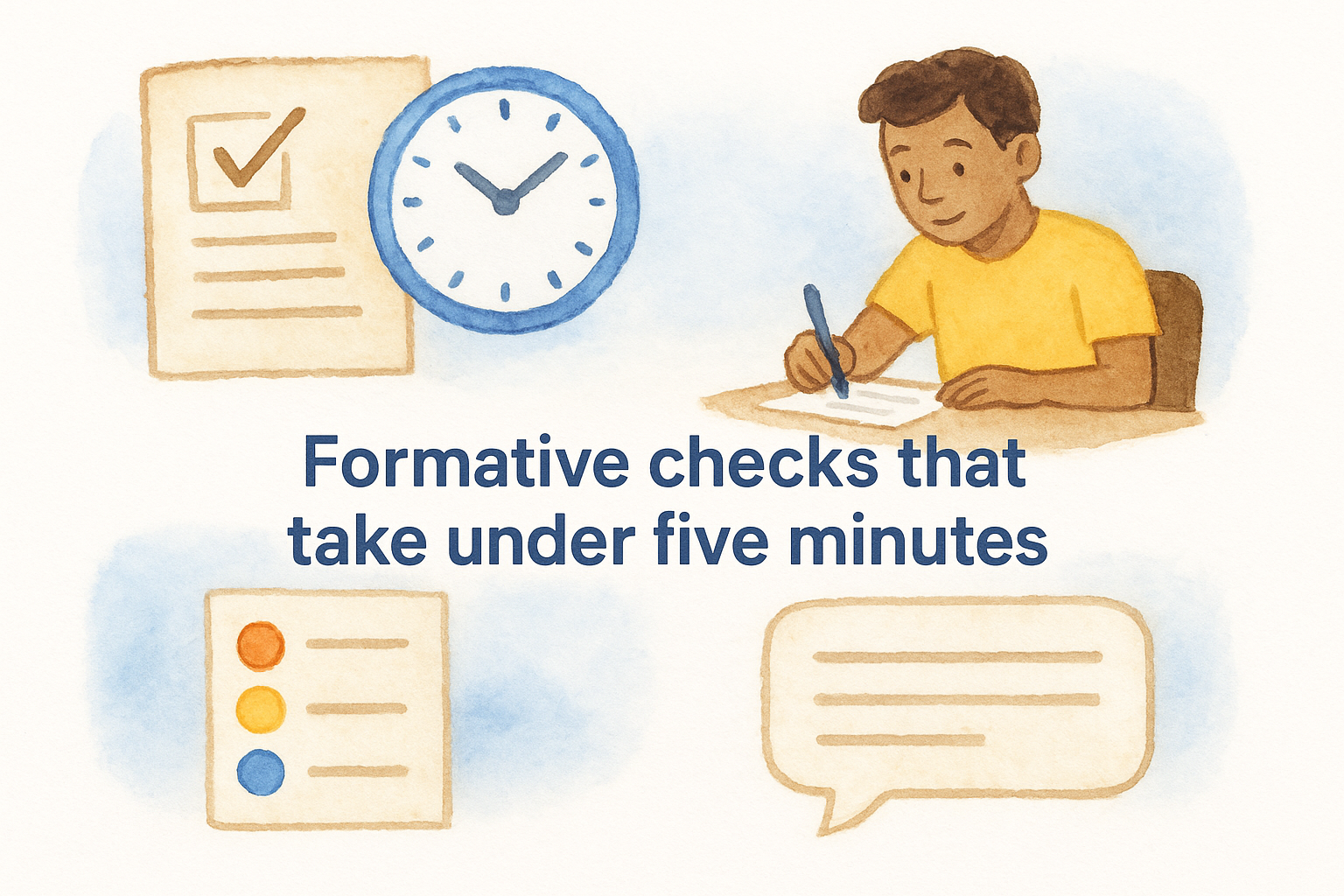 Formative checks that take under five minutes