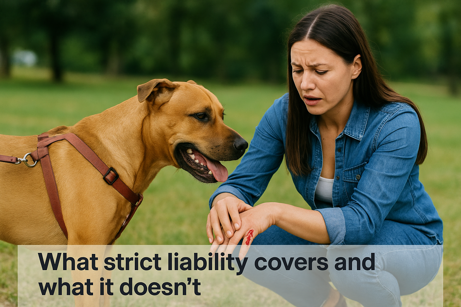 What strict liability covers and what it doesn't