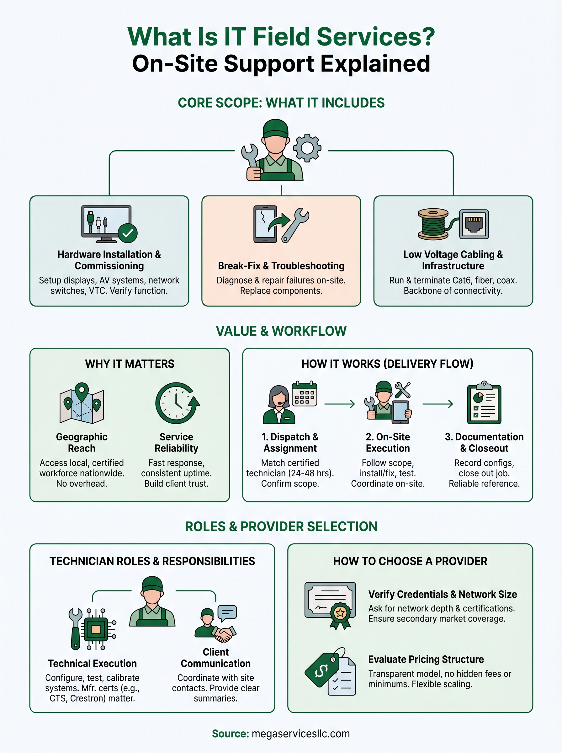 what is it field services infographic