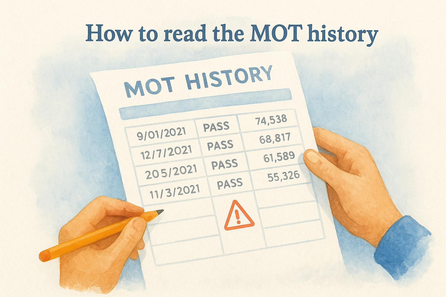 How to read the MOT history