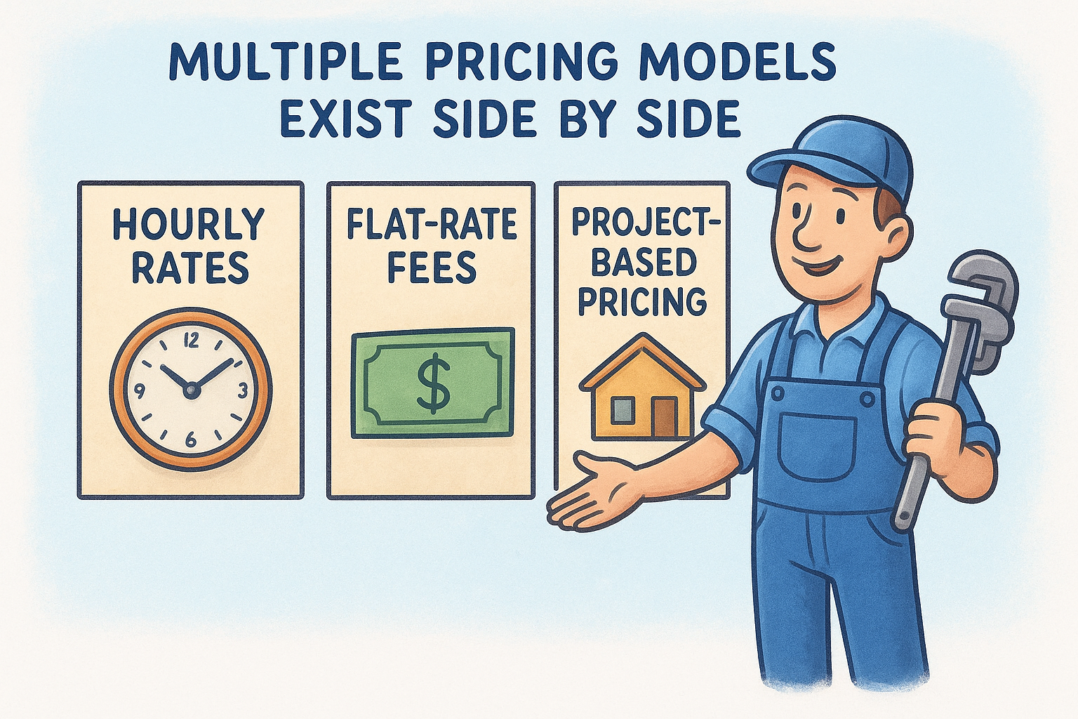 Multiple pricing models exist side by side