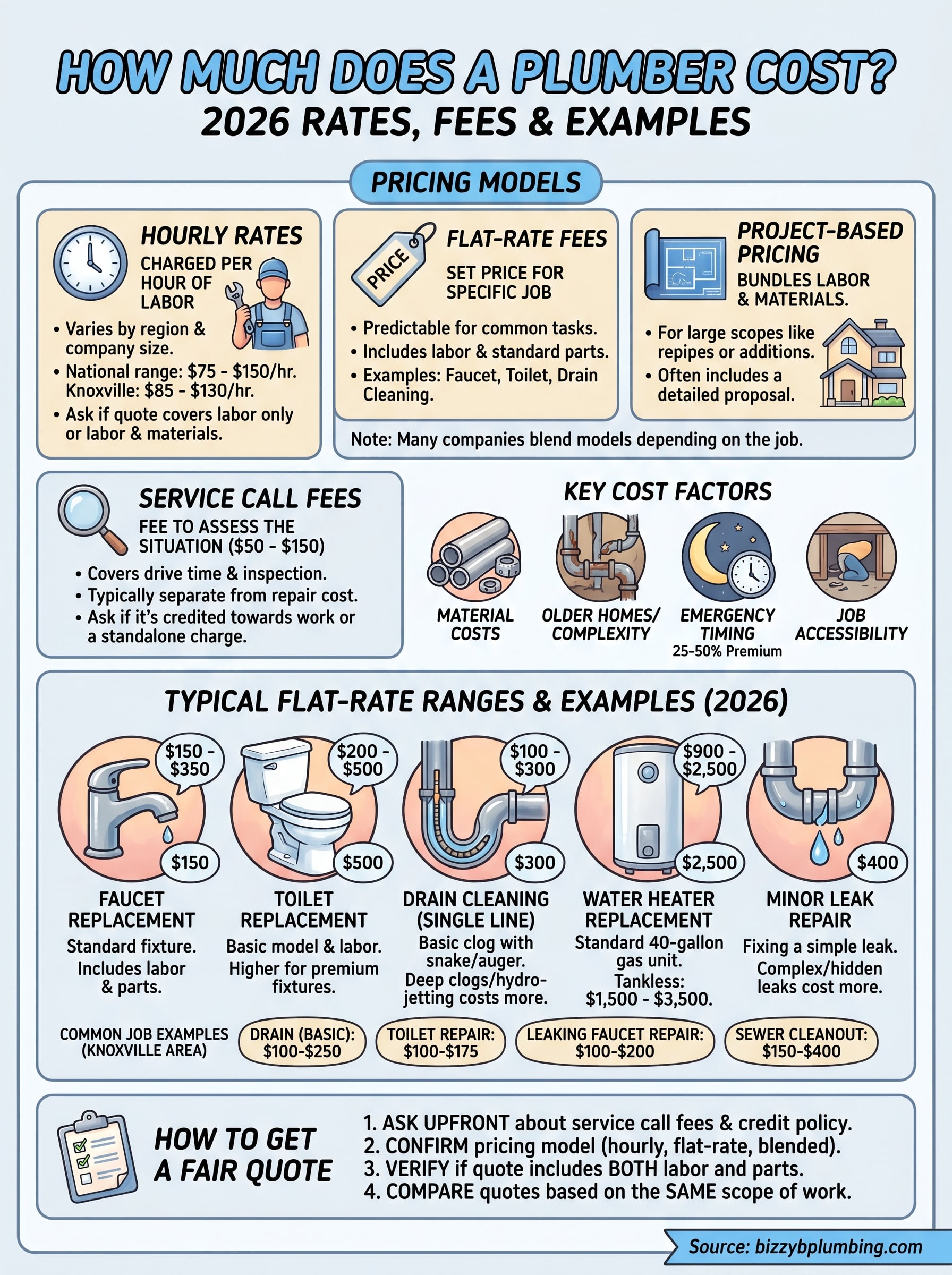 how much does a plumber cost infographic