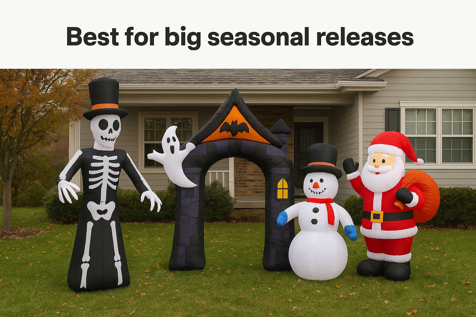 Best for big seasonal releases