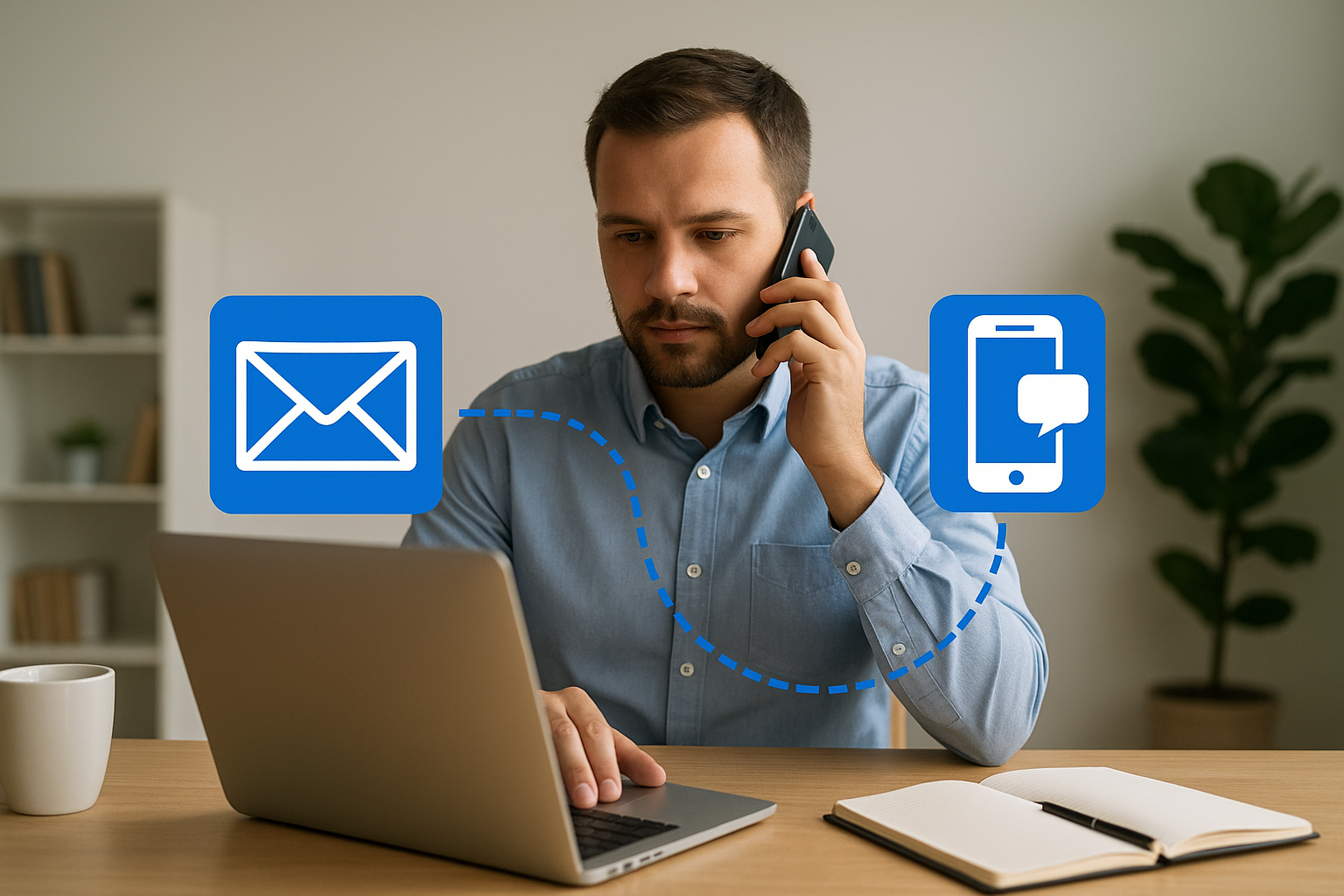 7. Use a multi-channel cadence and follow up fast