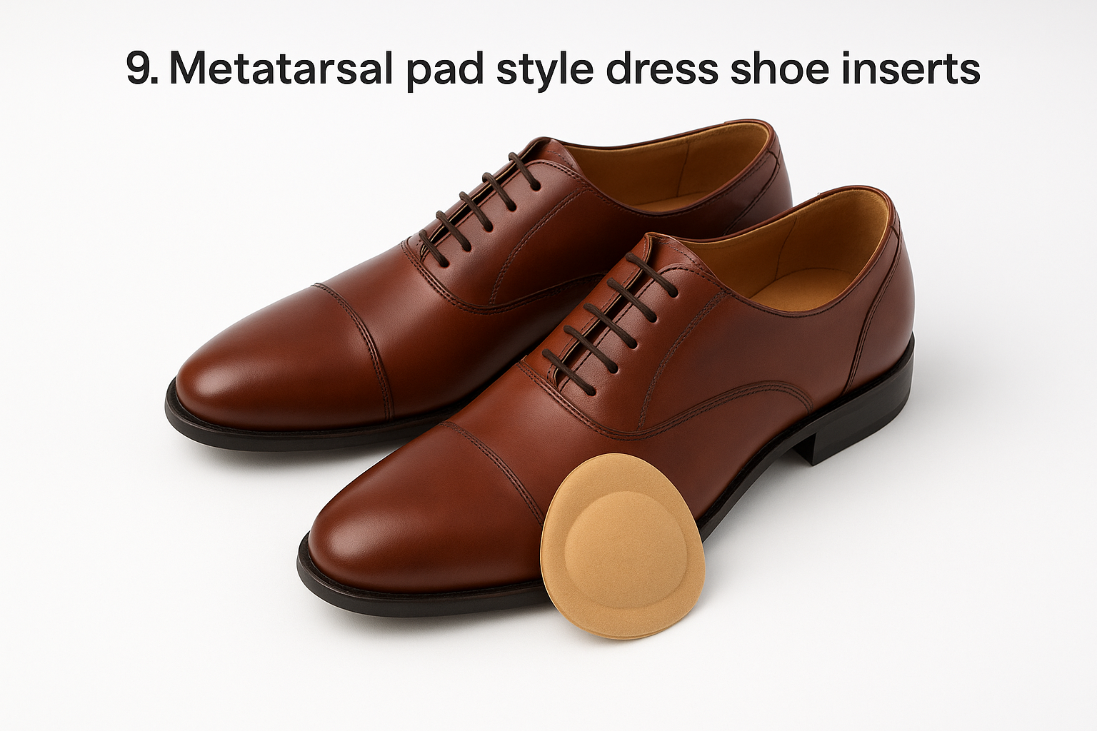 9. Metatarsal pad style dress shoe inserts