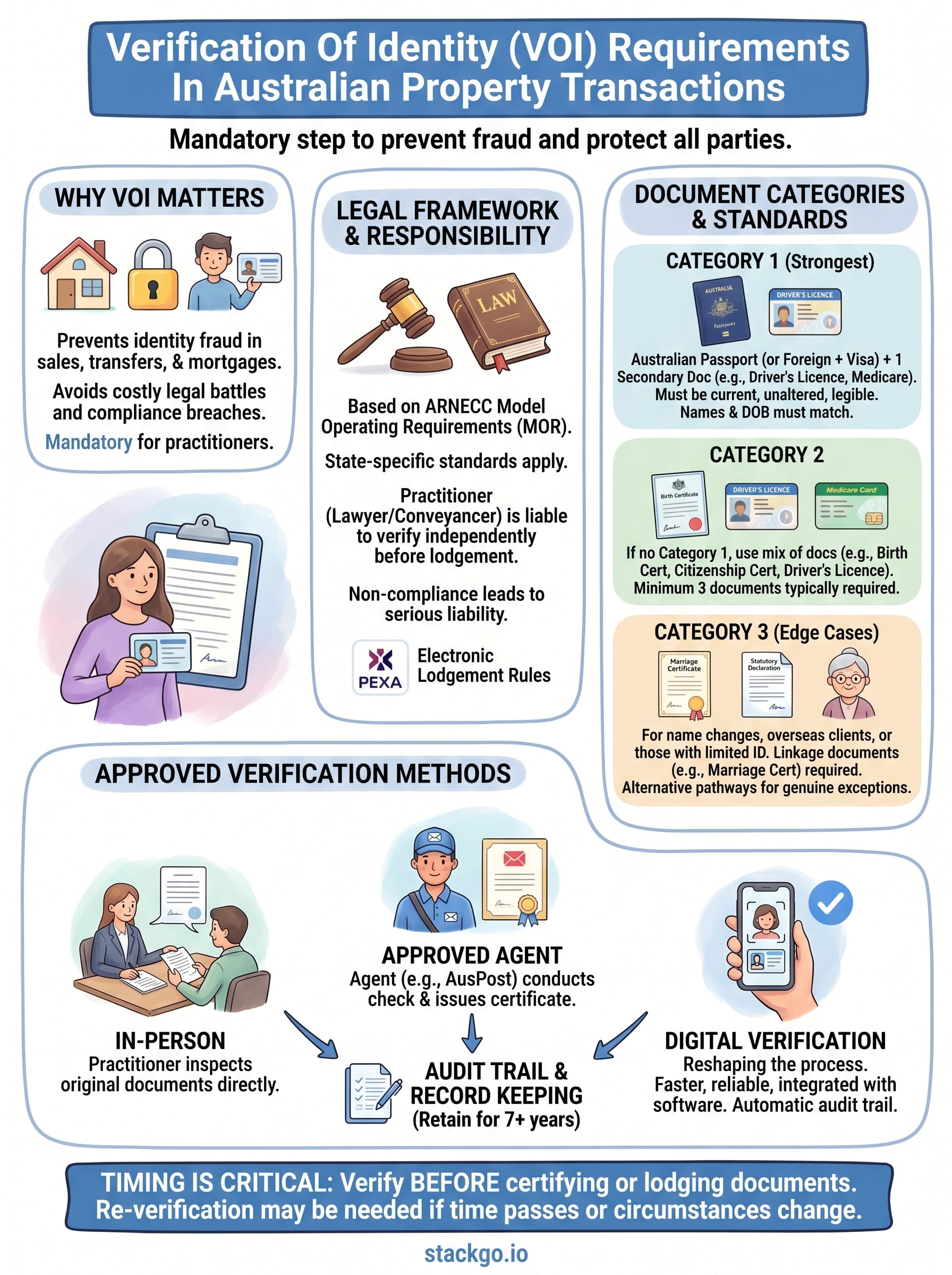 verification of identity (voi) requirements infographic