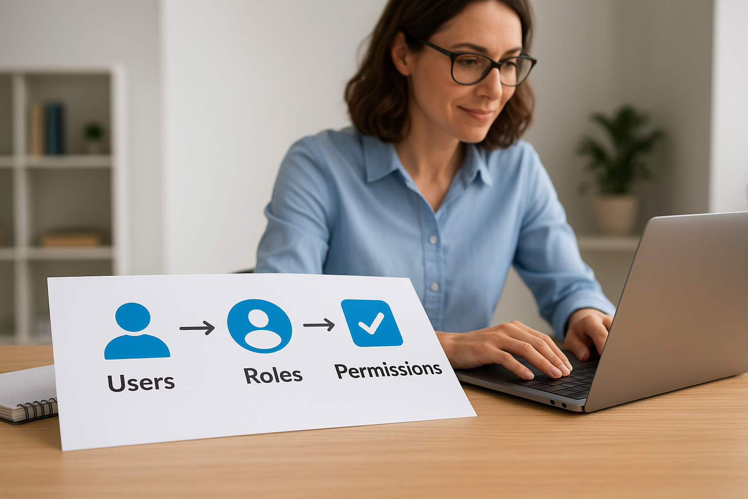 The three building blocks: users, roles, and permissions