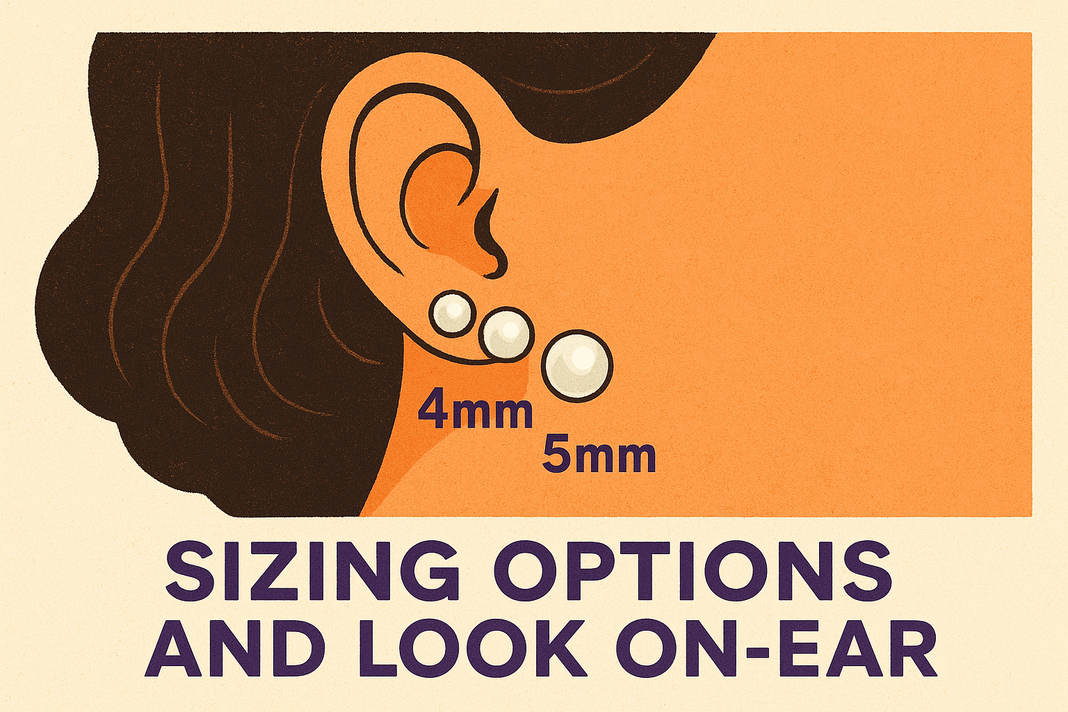 Sizing options and look on-ear
