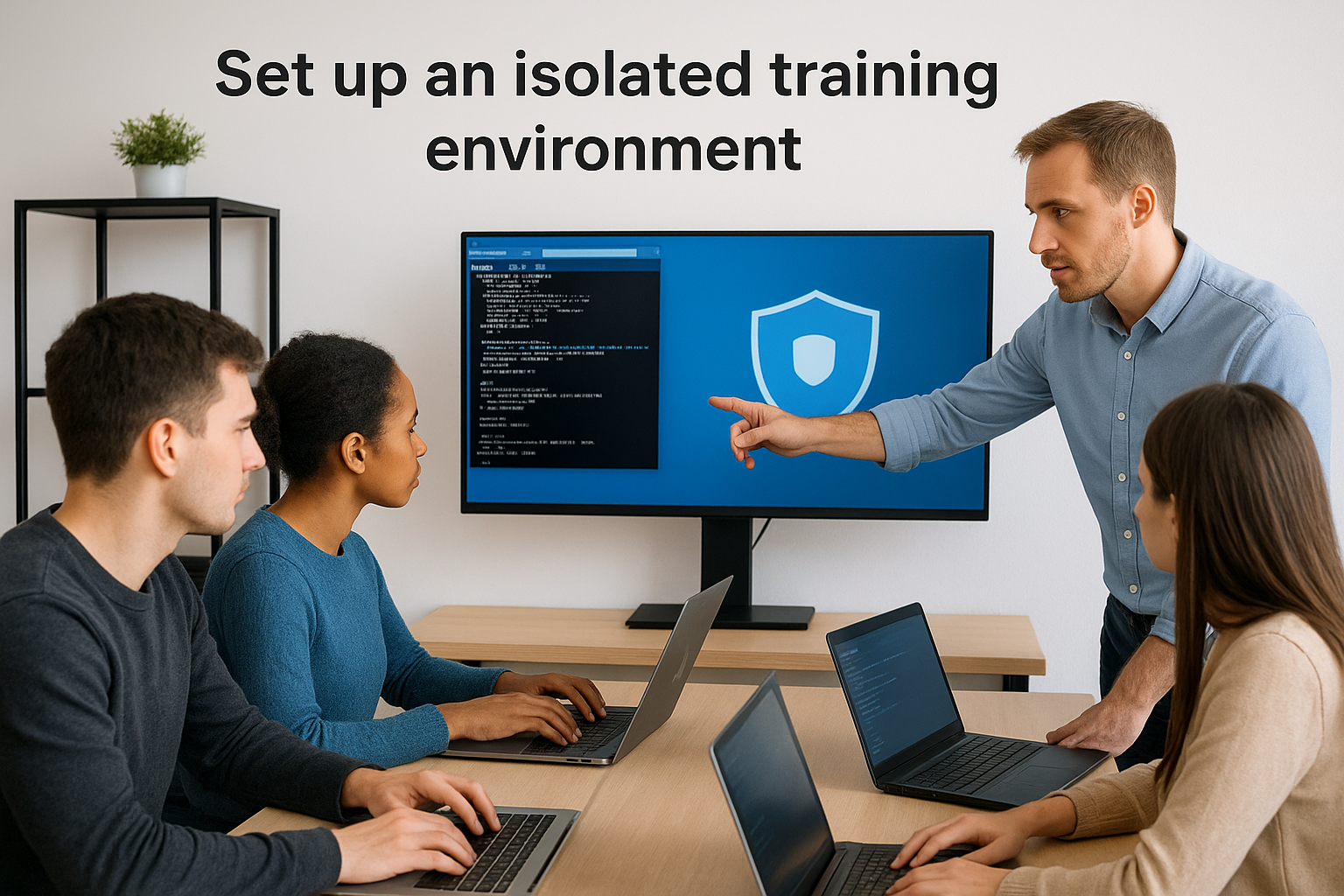 Set up an isolated training environment