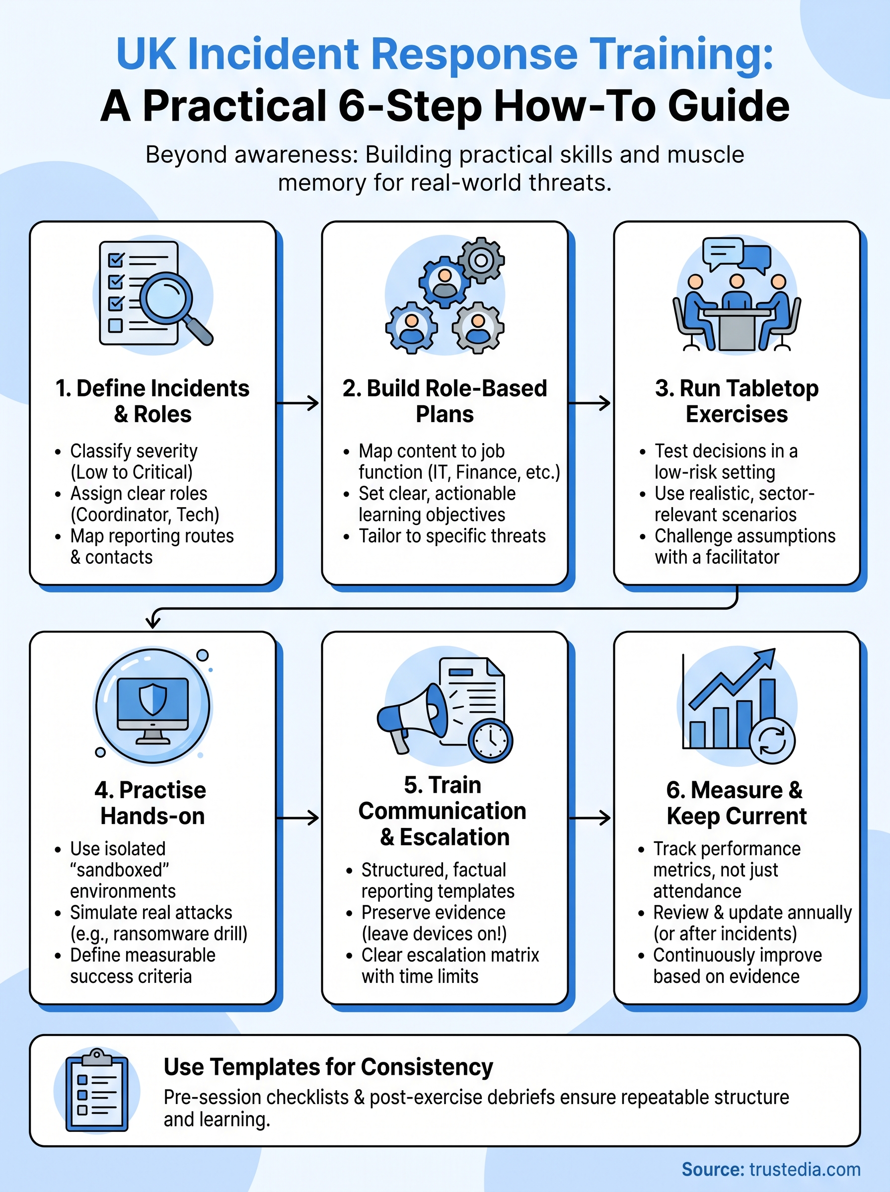 incident response training for employees infographic