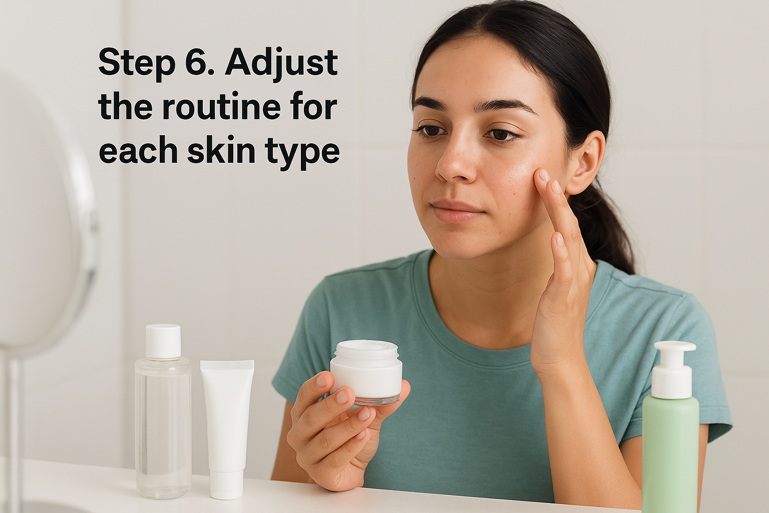 Step 6. Adjust the routine for each skin type