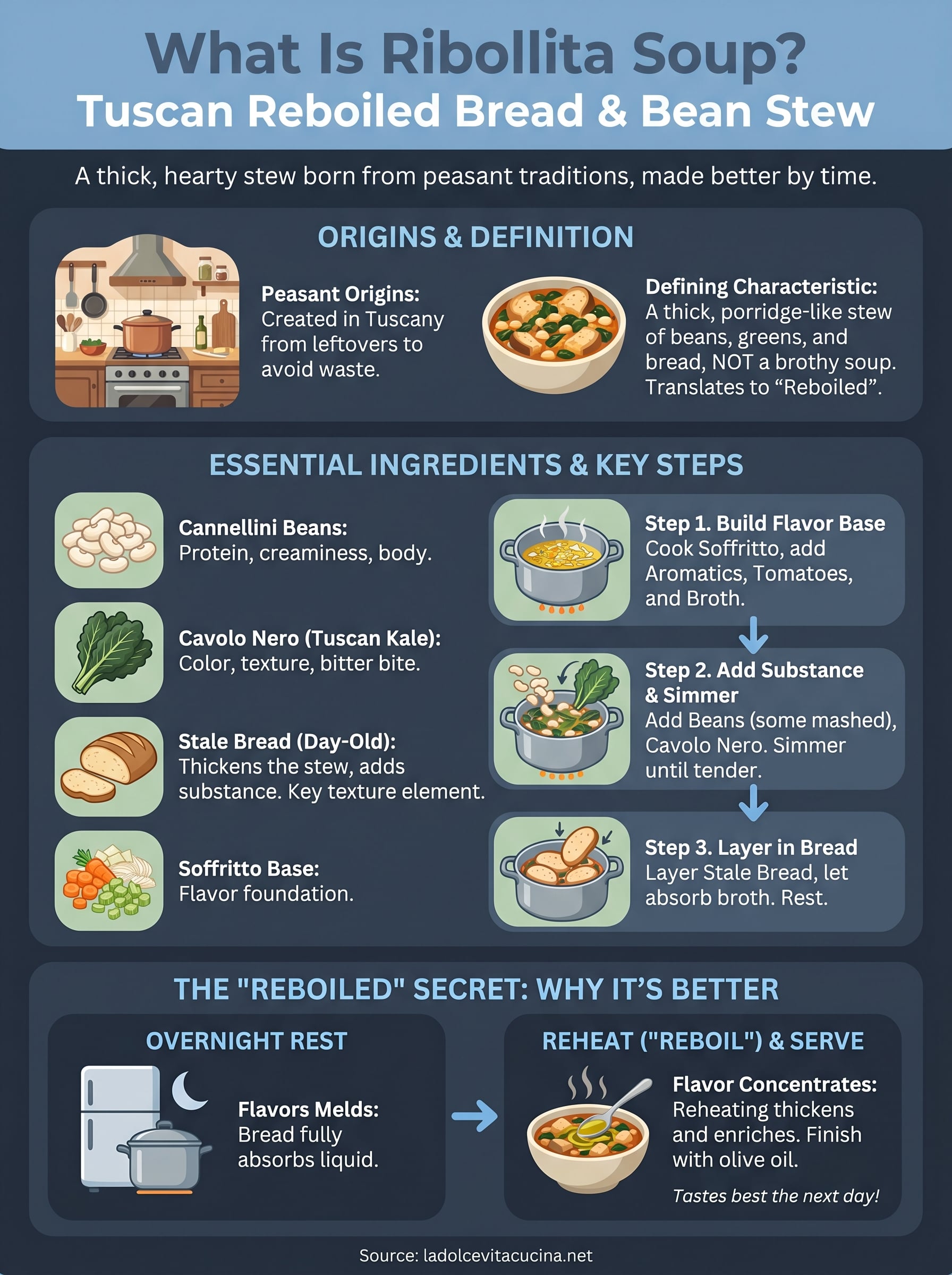 what is ribollita soup infographic