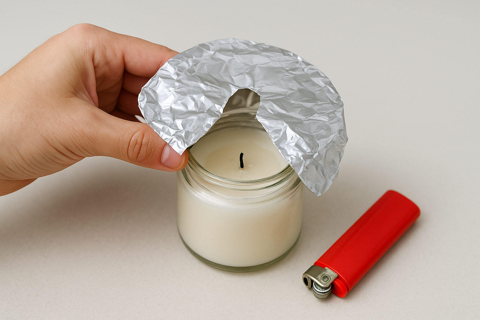 The aluminum foil method