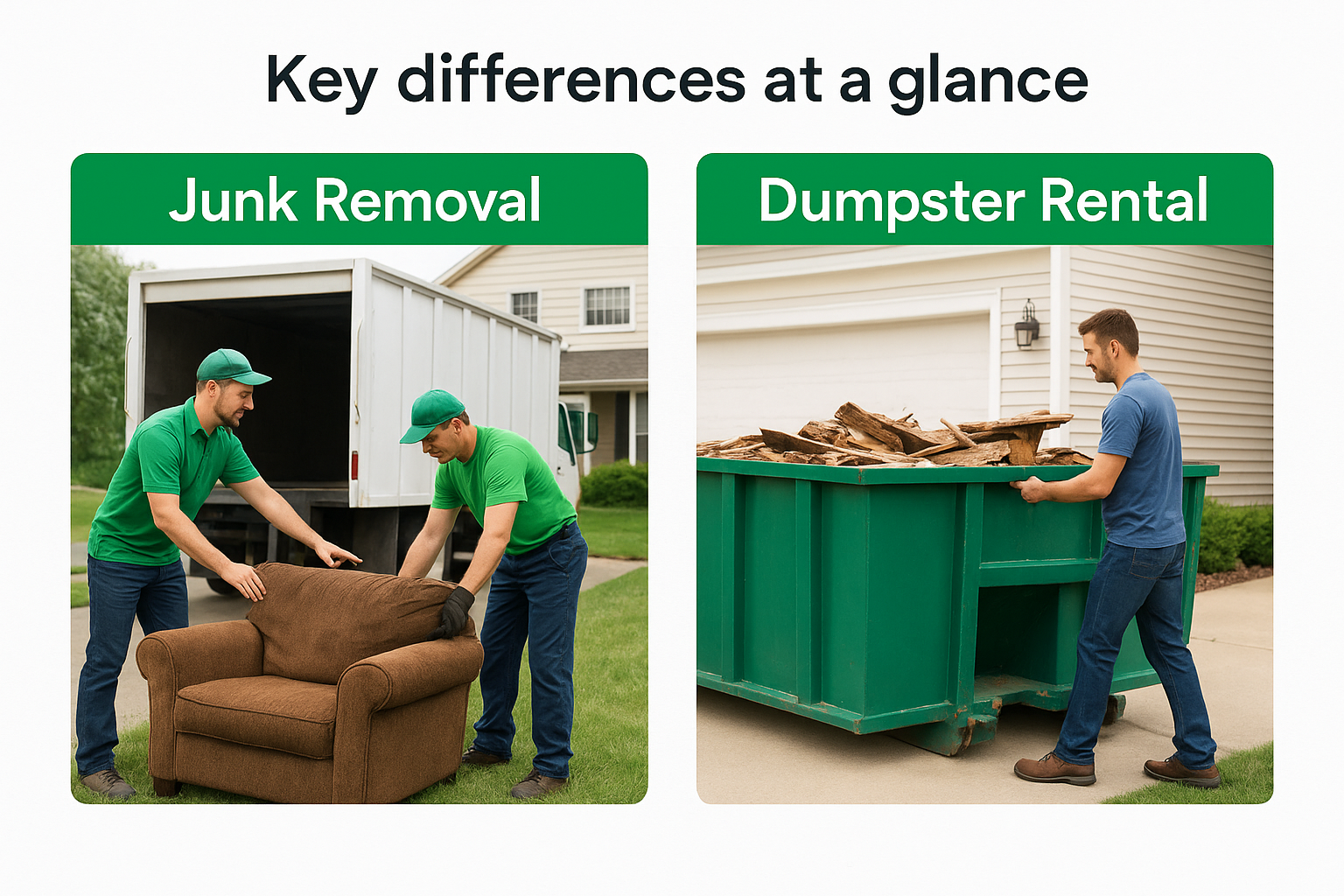 Key differences at a glance