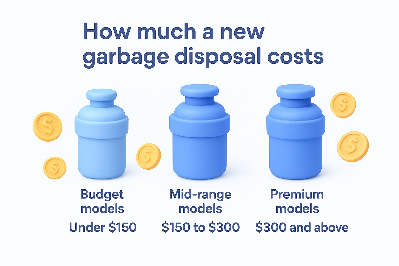 How much a new garbage disposal costs