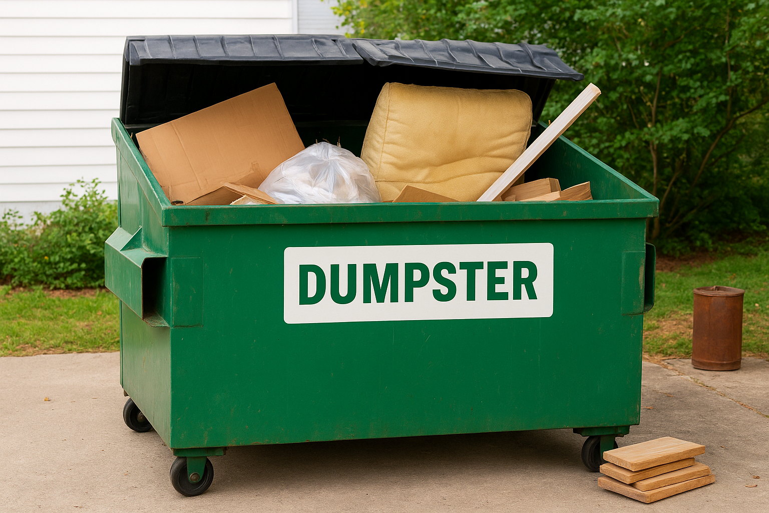 What dumpster rentals allow and restrict