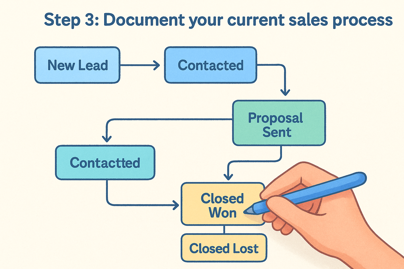 Step 3: Document your current sales process