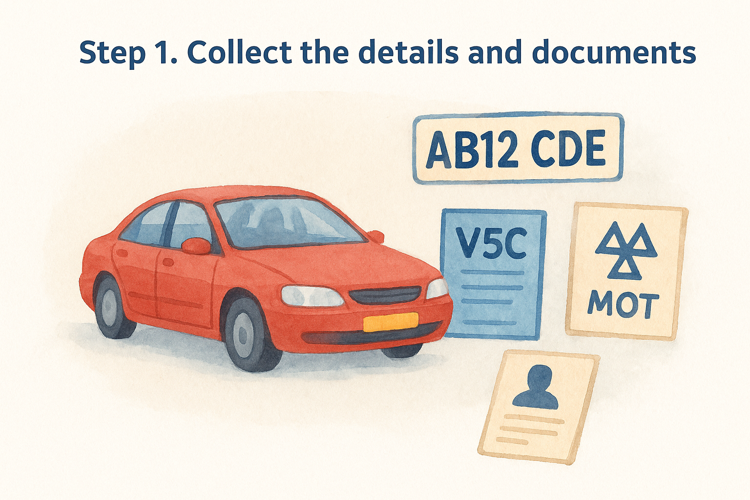 Step 1. Collect the details and documents