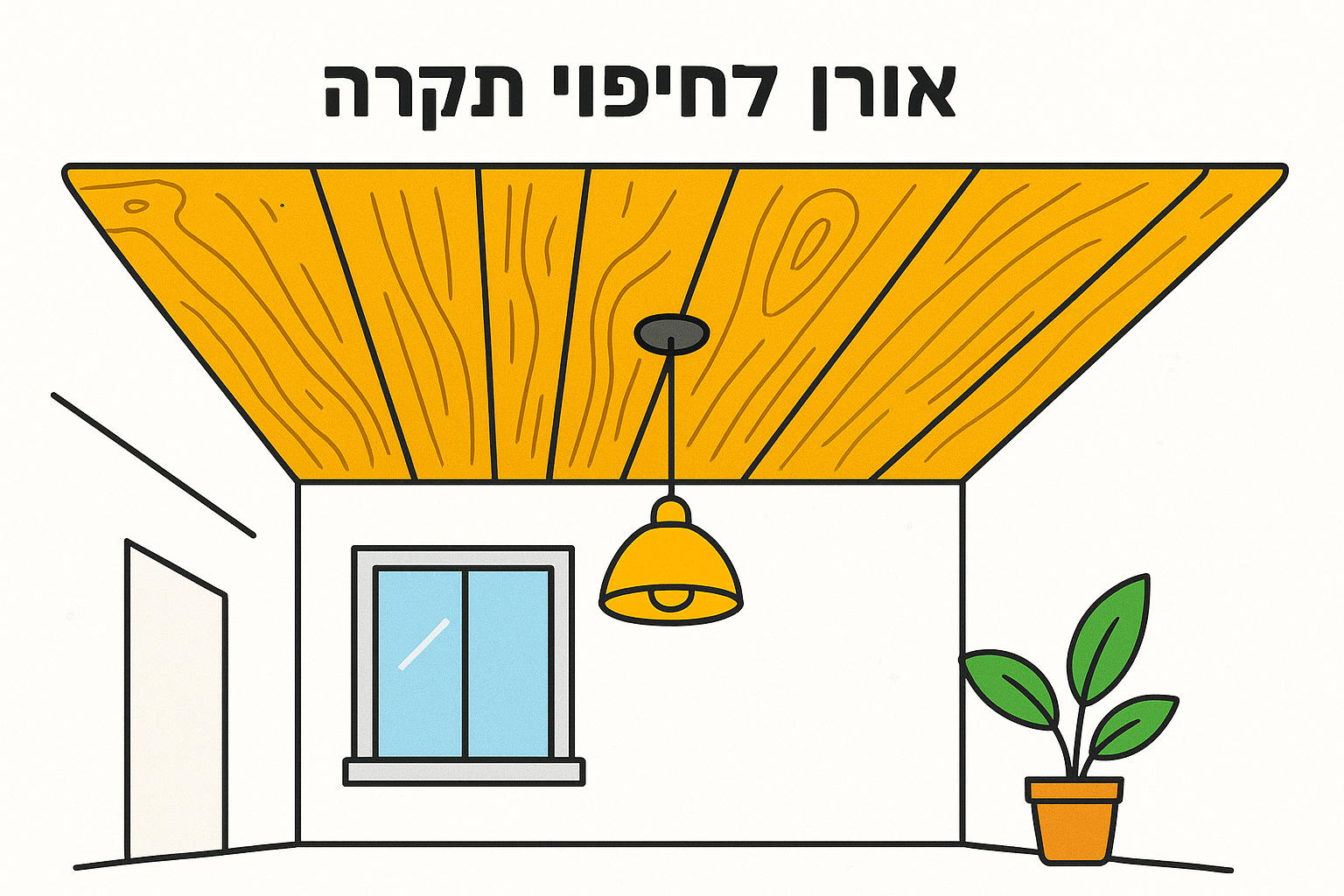 1. אורן לחיפוי תקרה