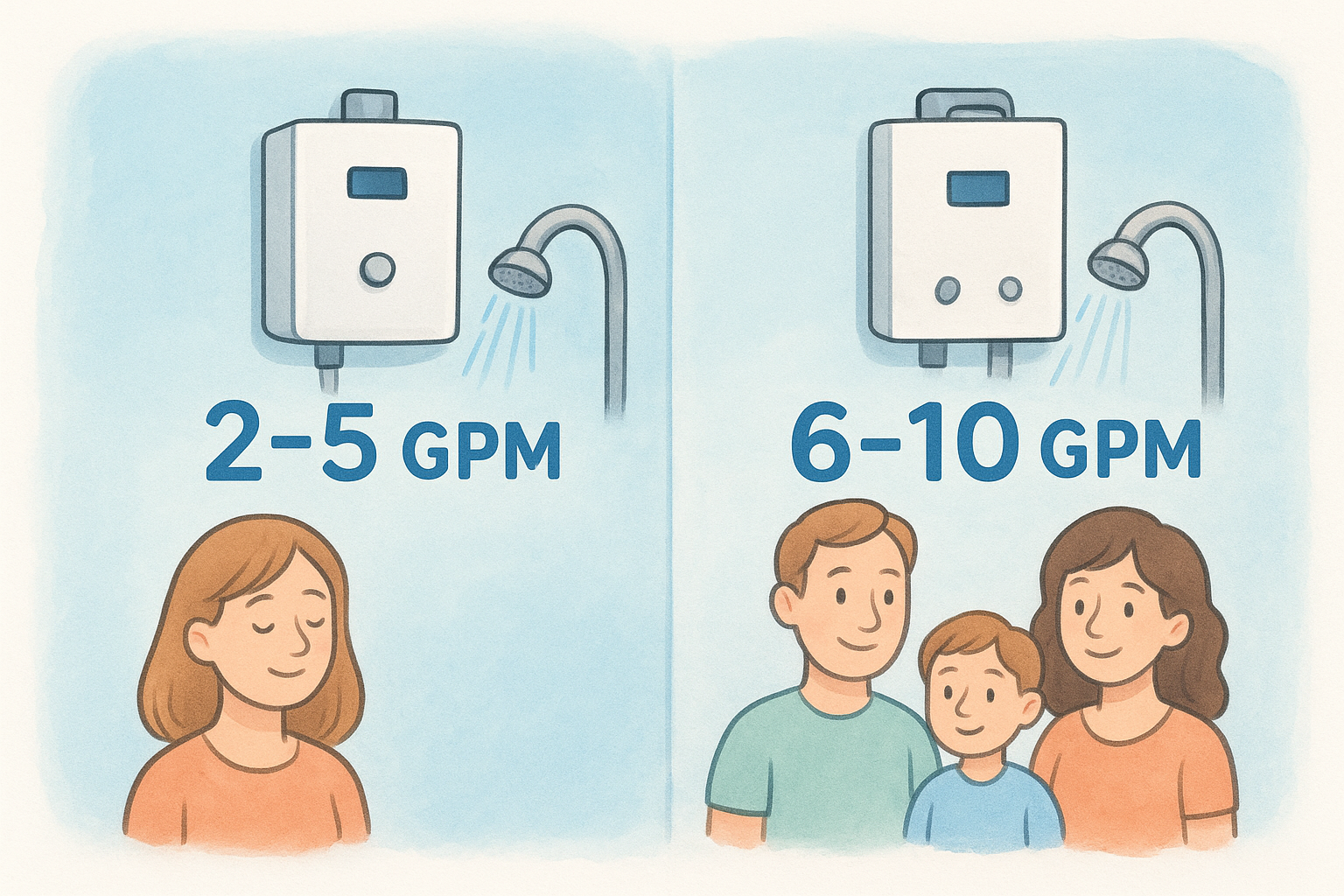 Flow rate and household demand