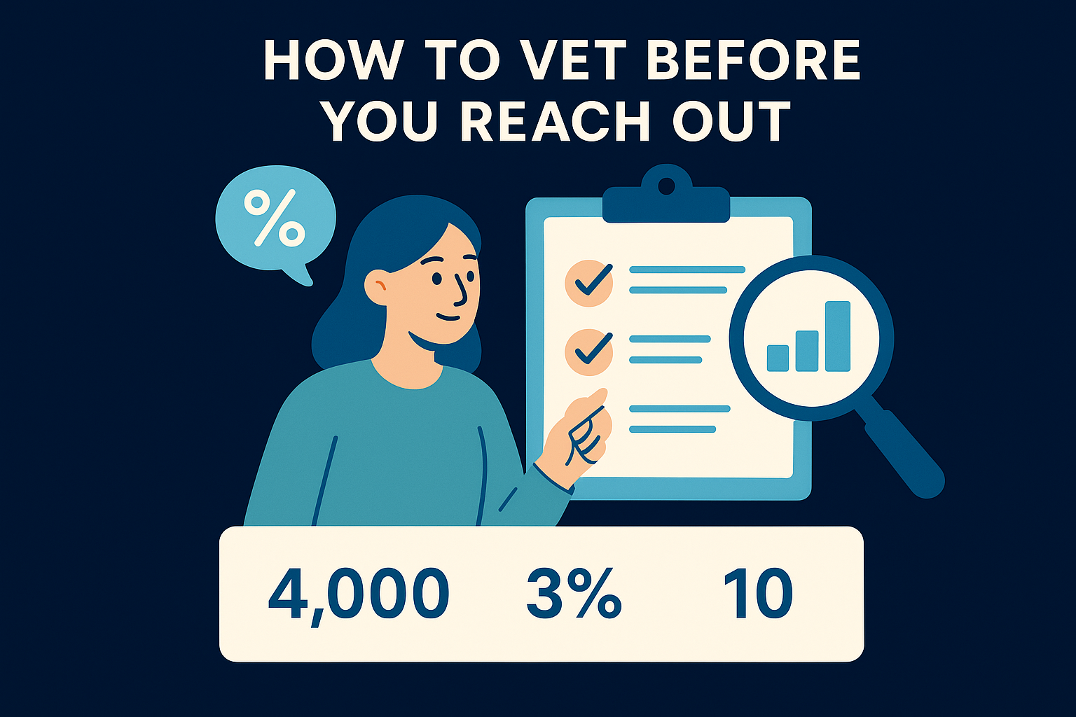 How to vet before you reach out