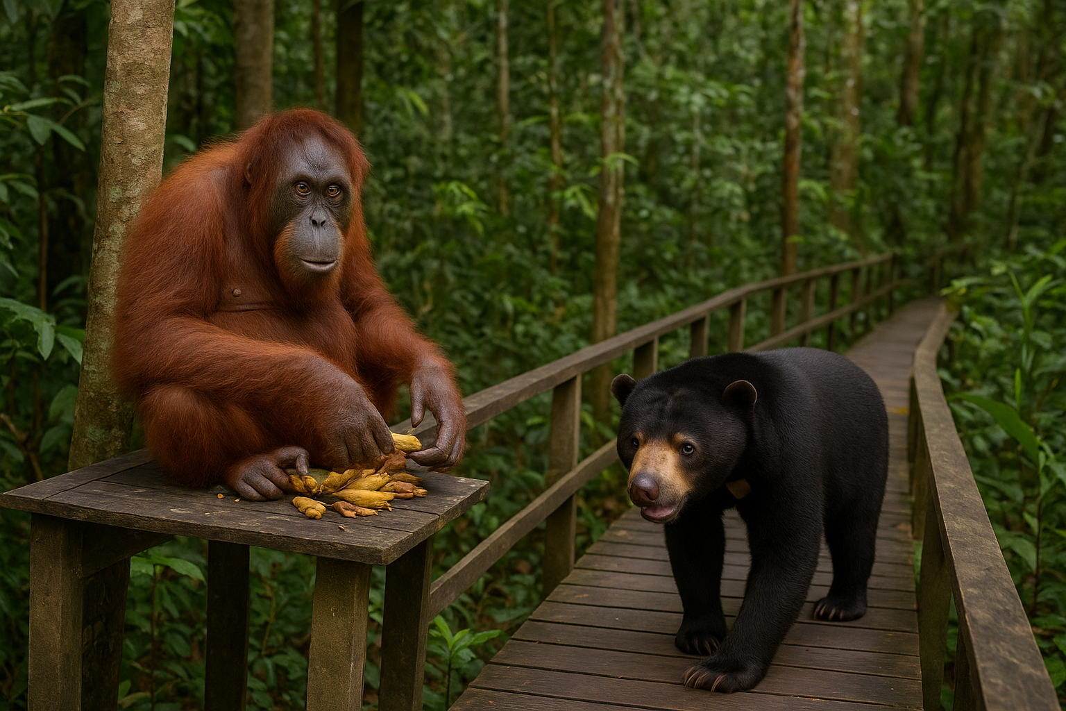 7. Visit Sepilok orangutans and sun bears