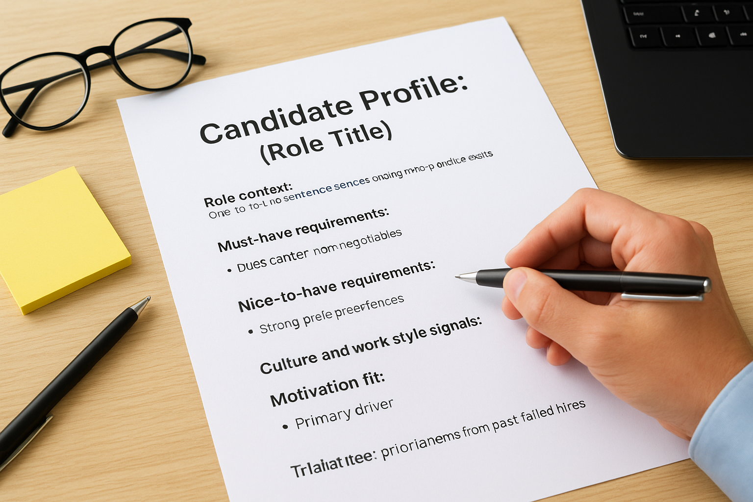 Assembling the full profile template