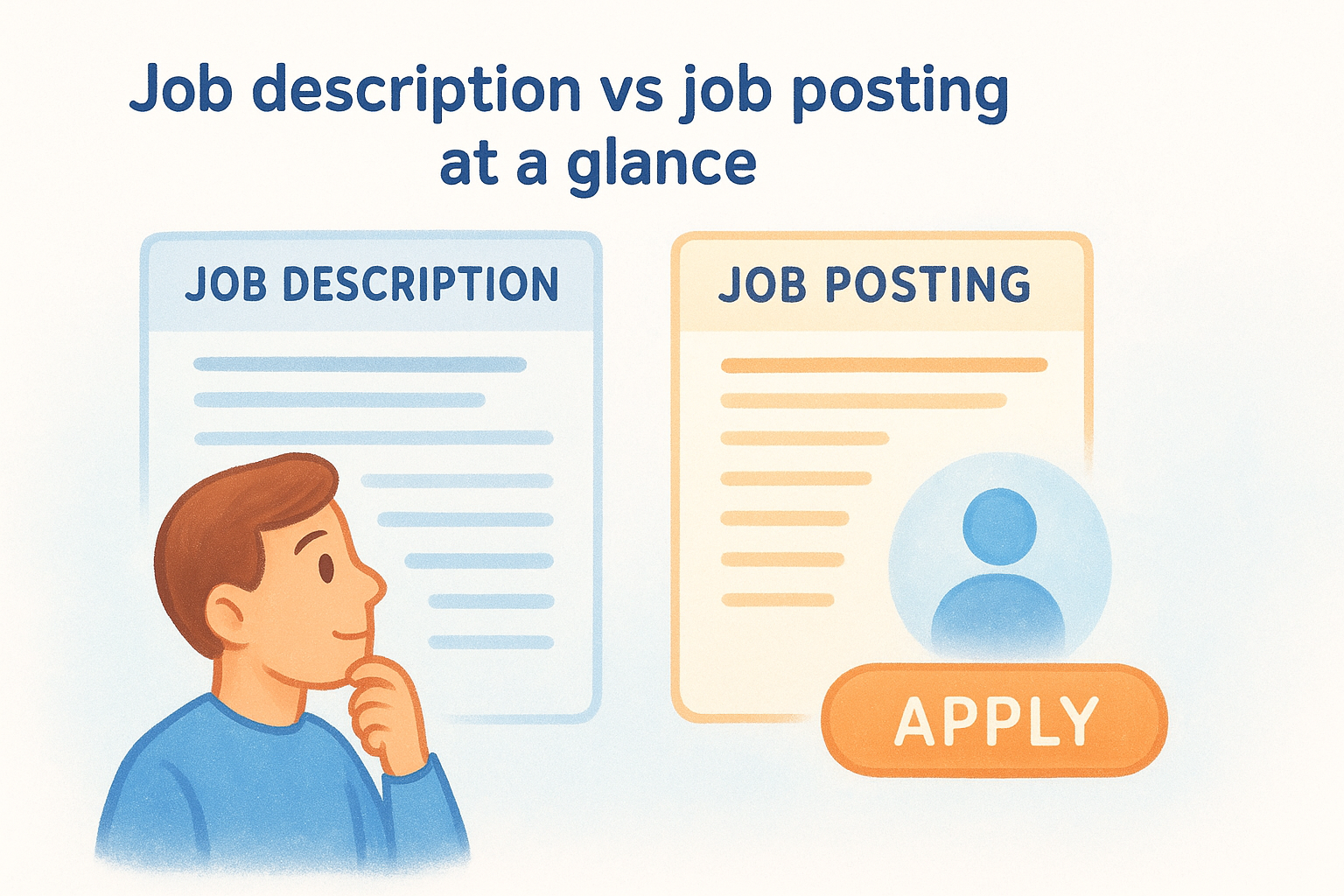 Job description vs job posting at a glance