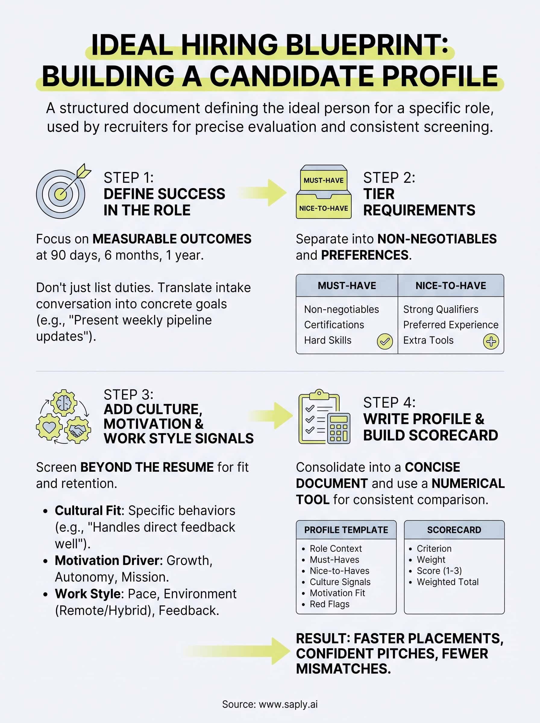 how to build a candidate profile infographic