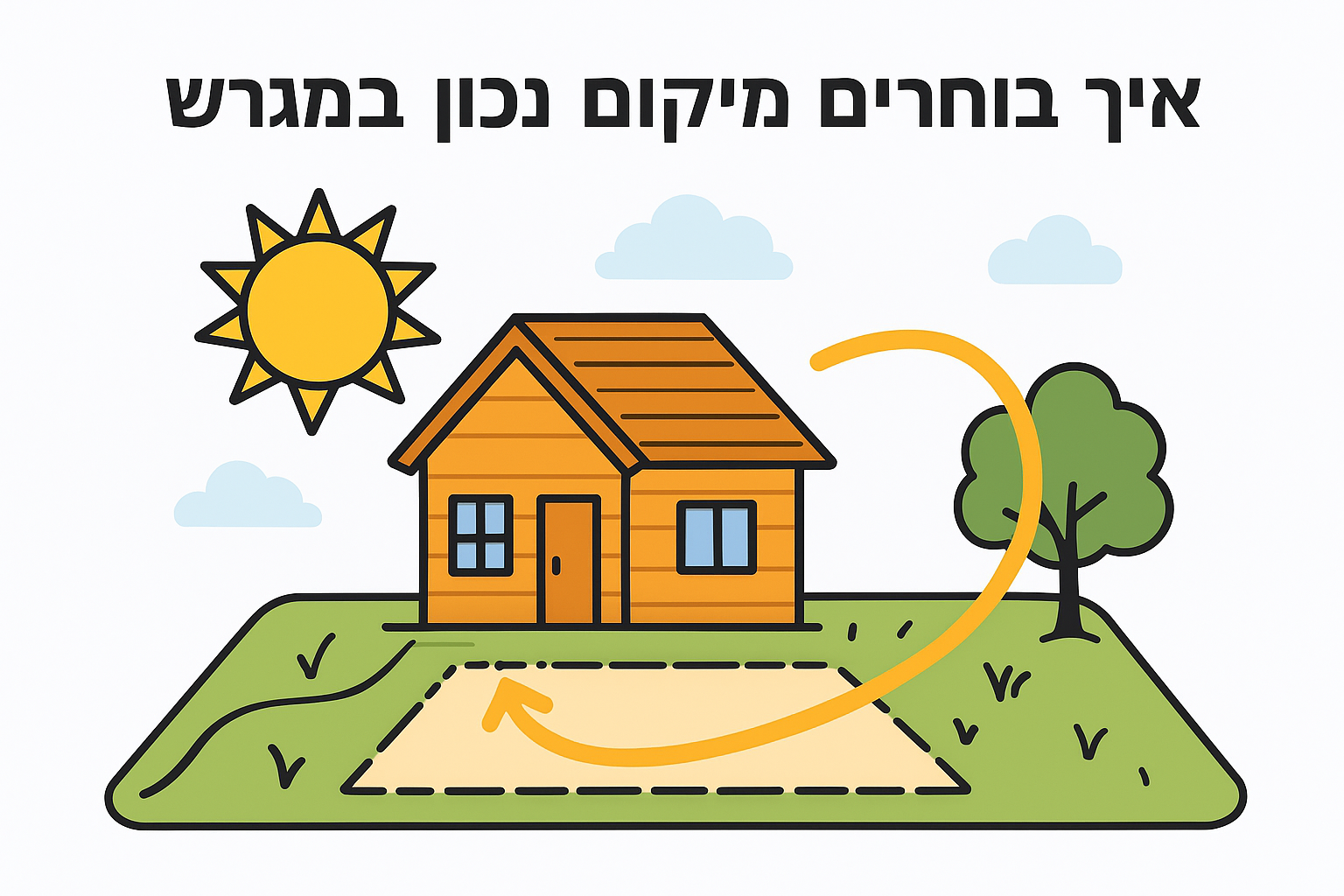 איך בוחרים מיקום נכון במגרש