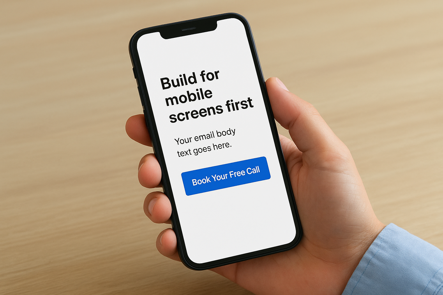 Build for mobile screens first