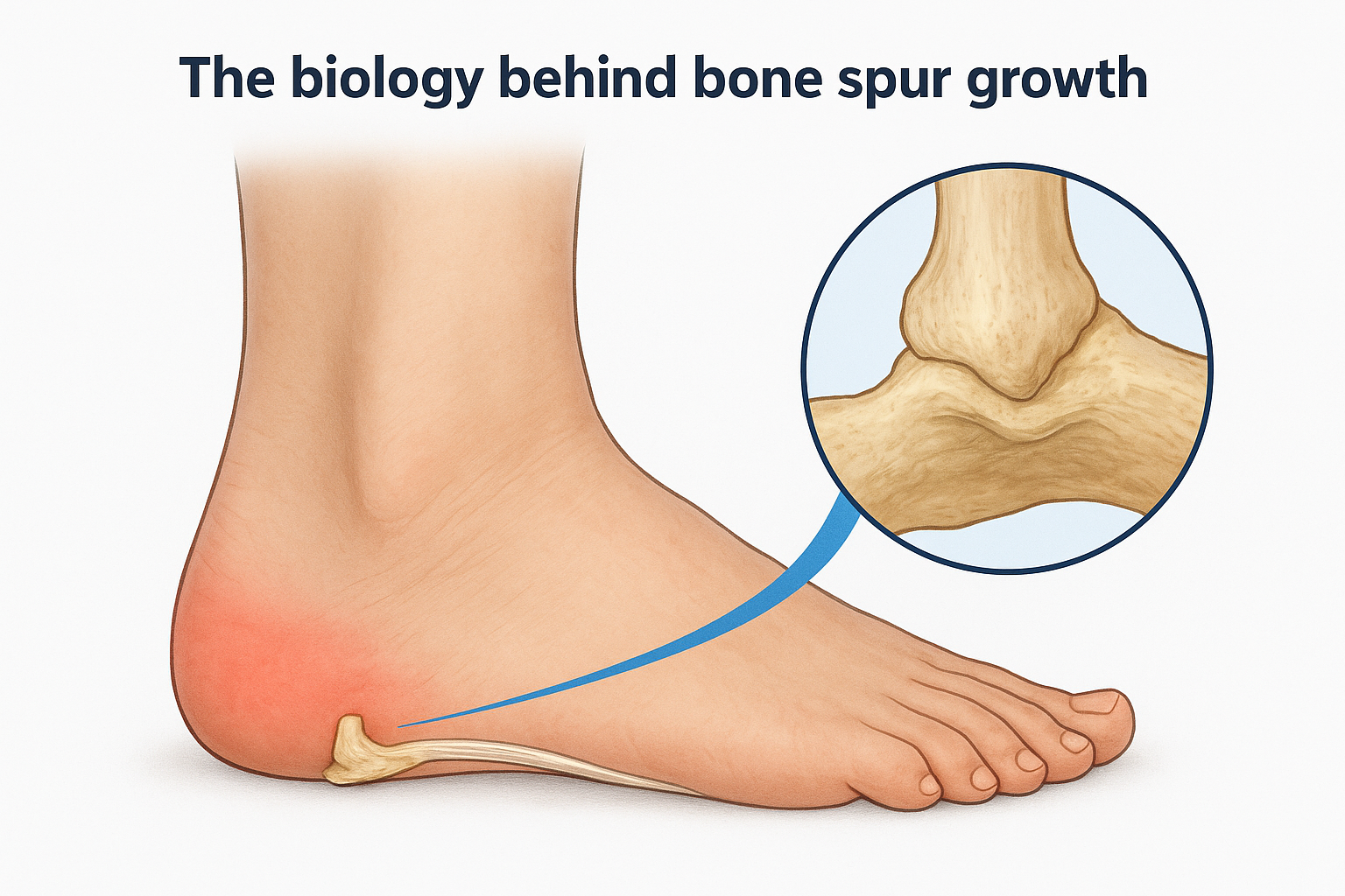 The biology behind bone spur growth
