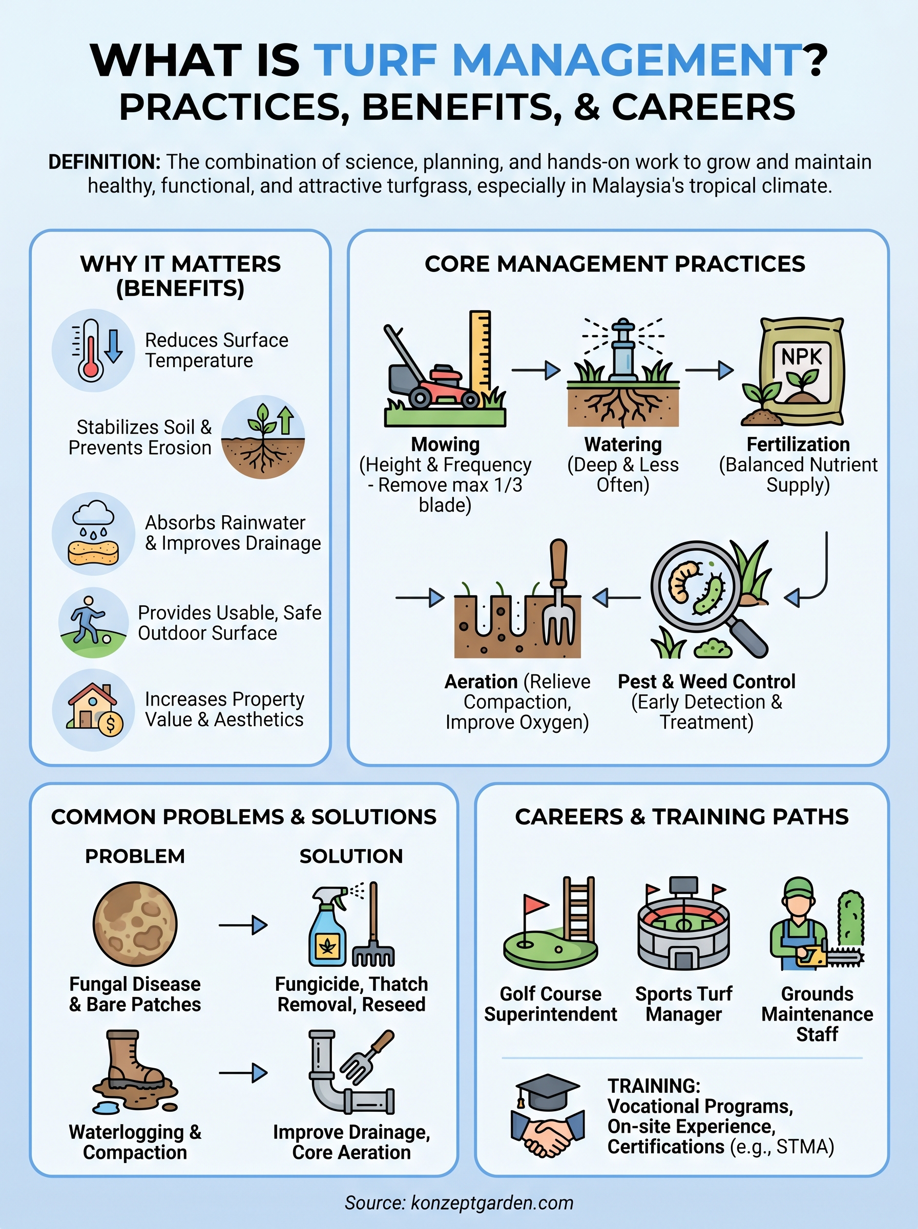 what is turf management infographic