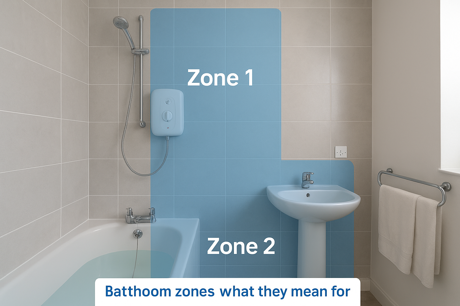 Bathroom zones and what they mean for bonding