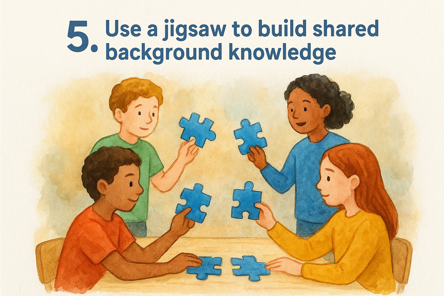 5. Use a jigsaw to build shared background knowledge