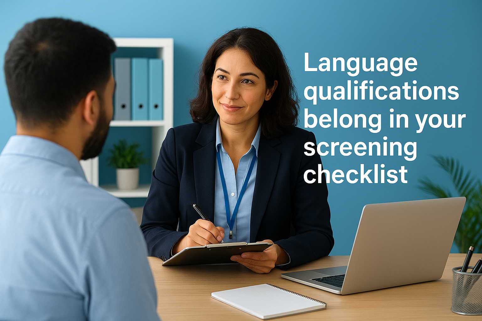 Language qualifications belong in your screening checklist