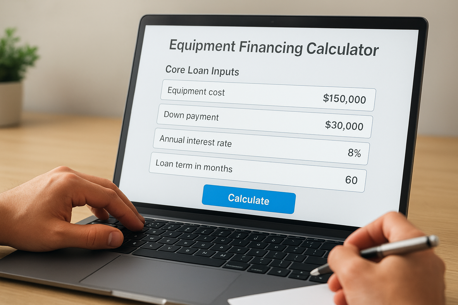 Core loan inputs