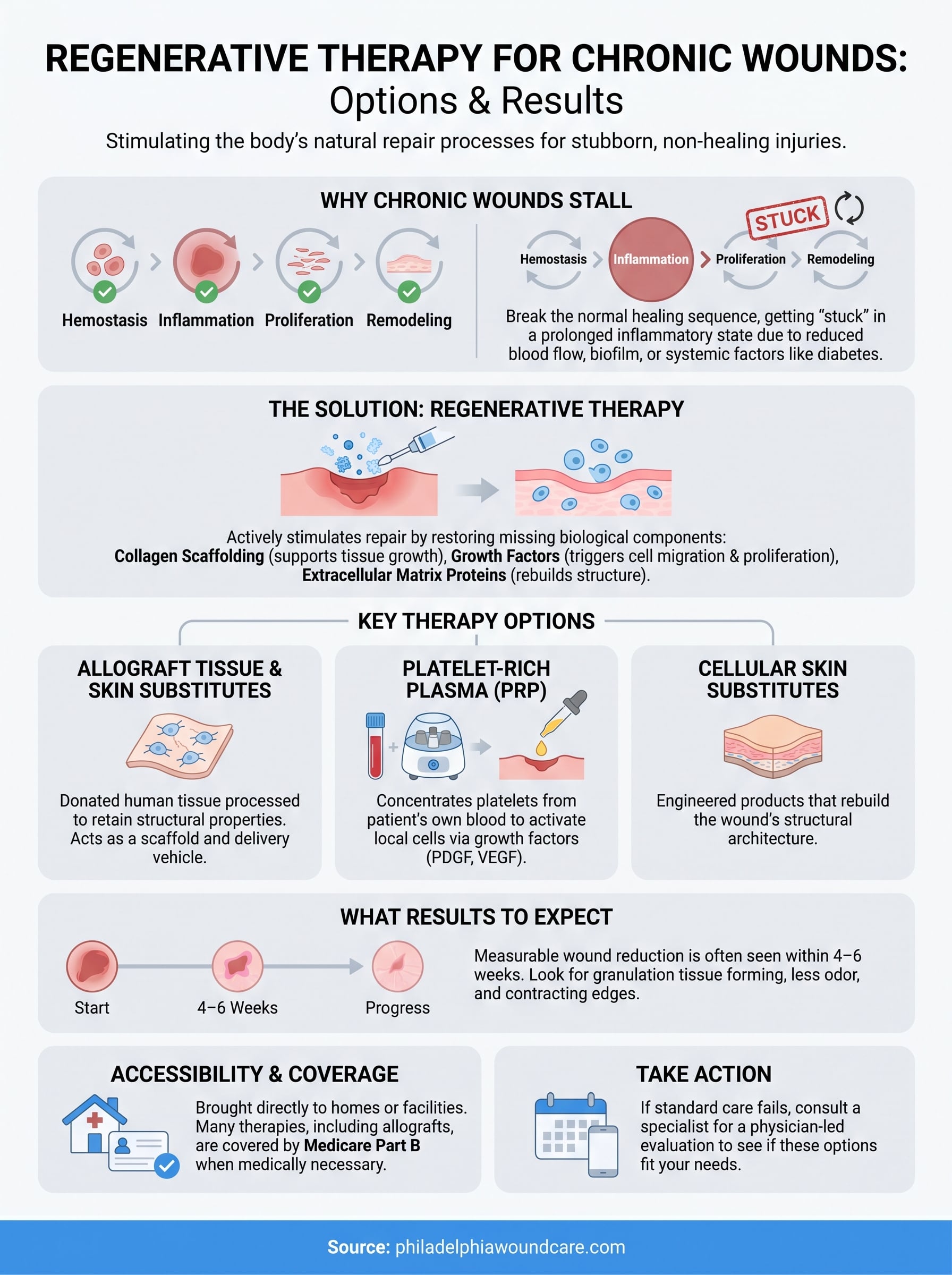 regenerative therapy for chronic infographic