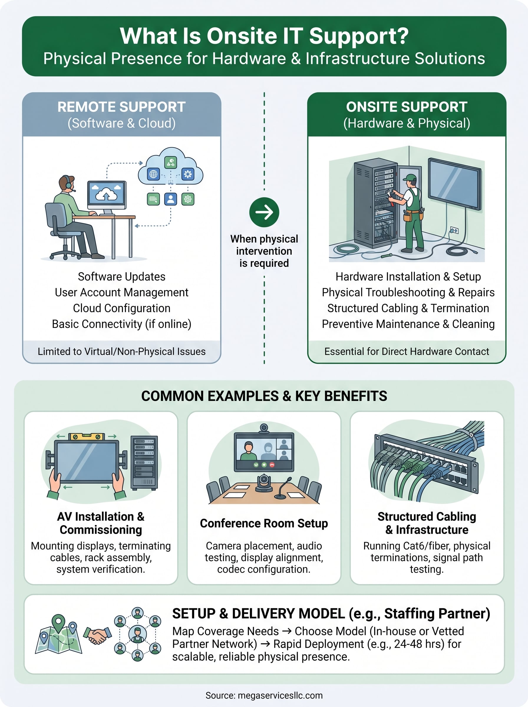 what is onsite it support infographic