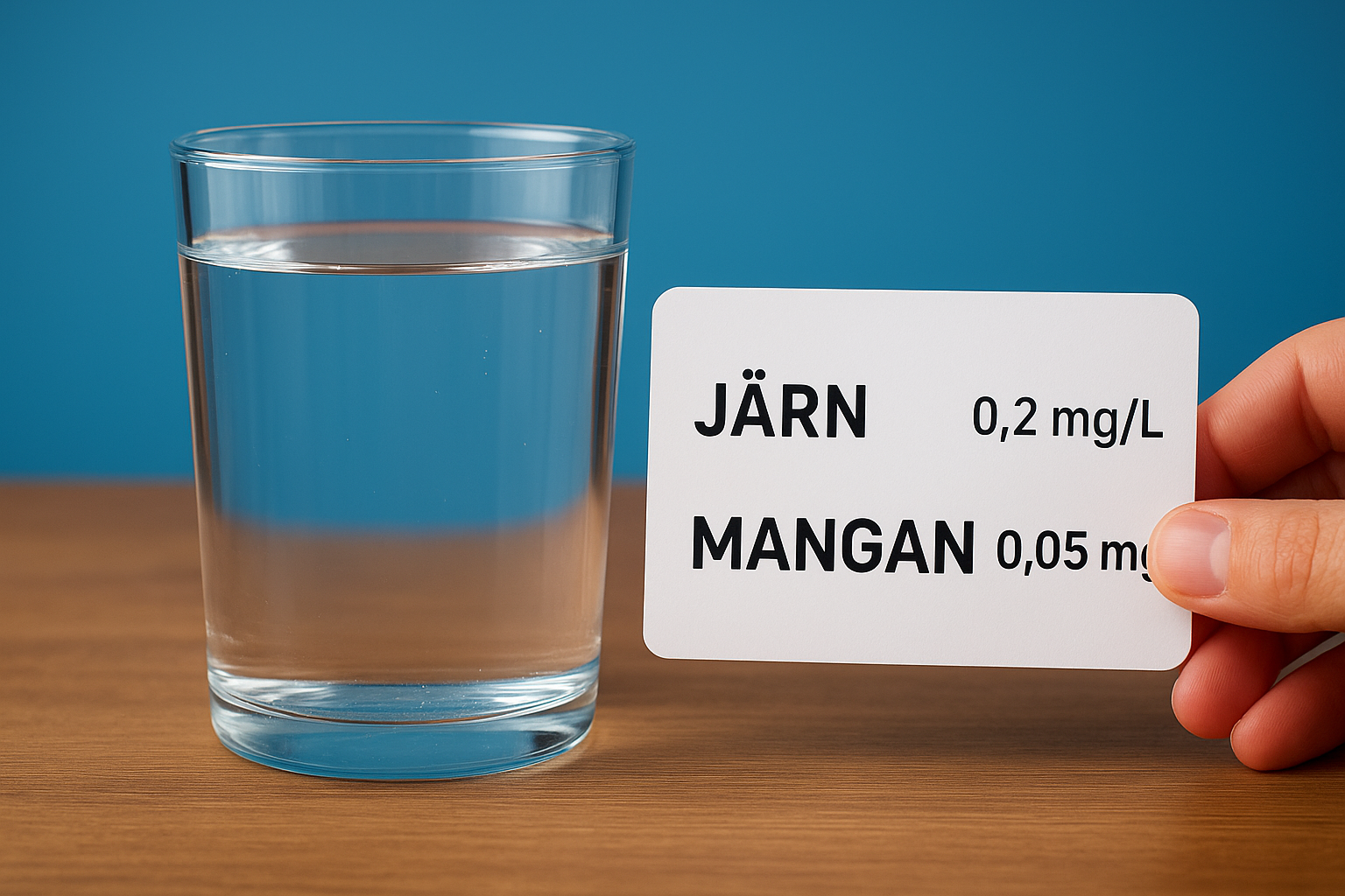 Livsmedelsverkets gränsvärden för järn och mangan