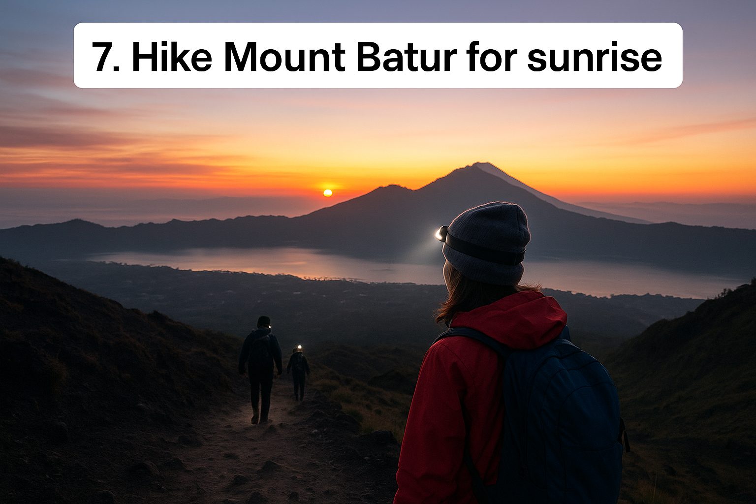 7. Hike Mount Batur for sunrise