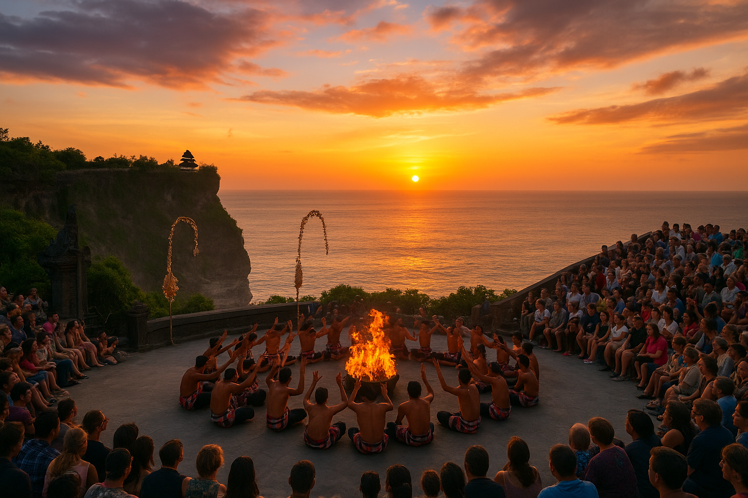 10. Watch sunset and Kecak at Uluwatu Temple