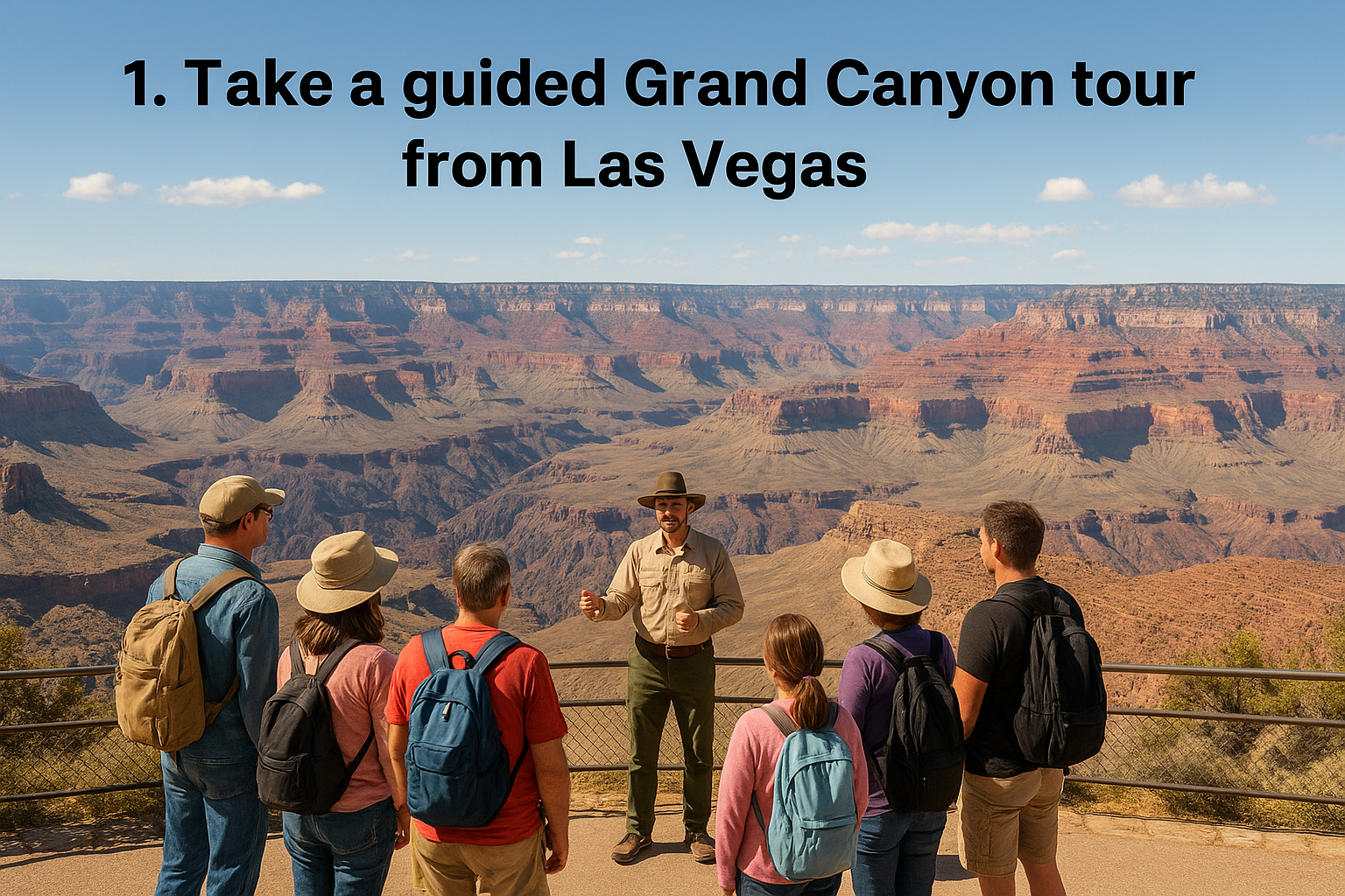 1. Take a guided Grand Canyon tour from Las Vegas