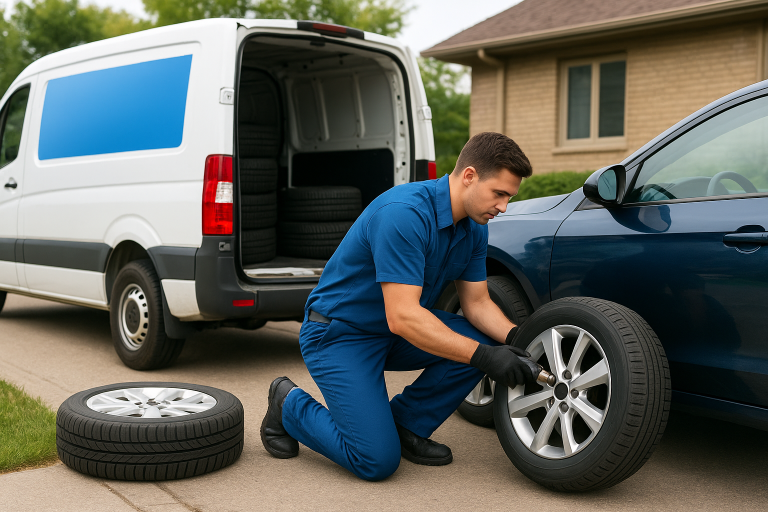 4. Mobile new tire delivery and installation