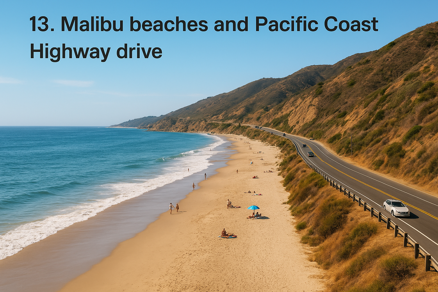 13. Malibu beaches and Pacific Coast Highway drive