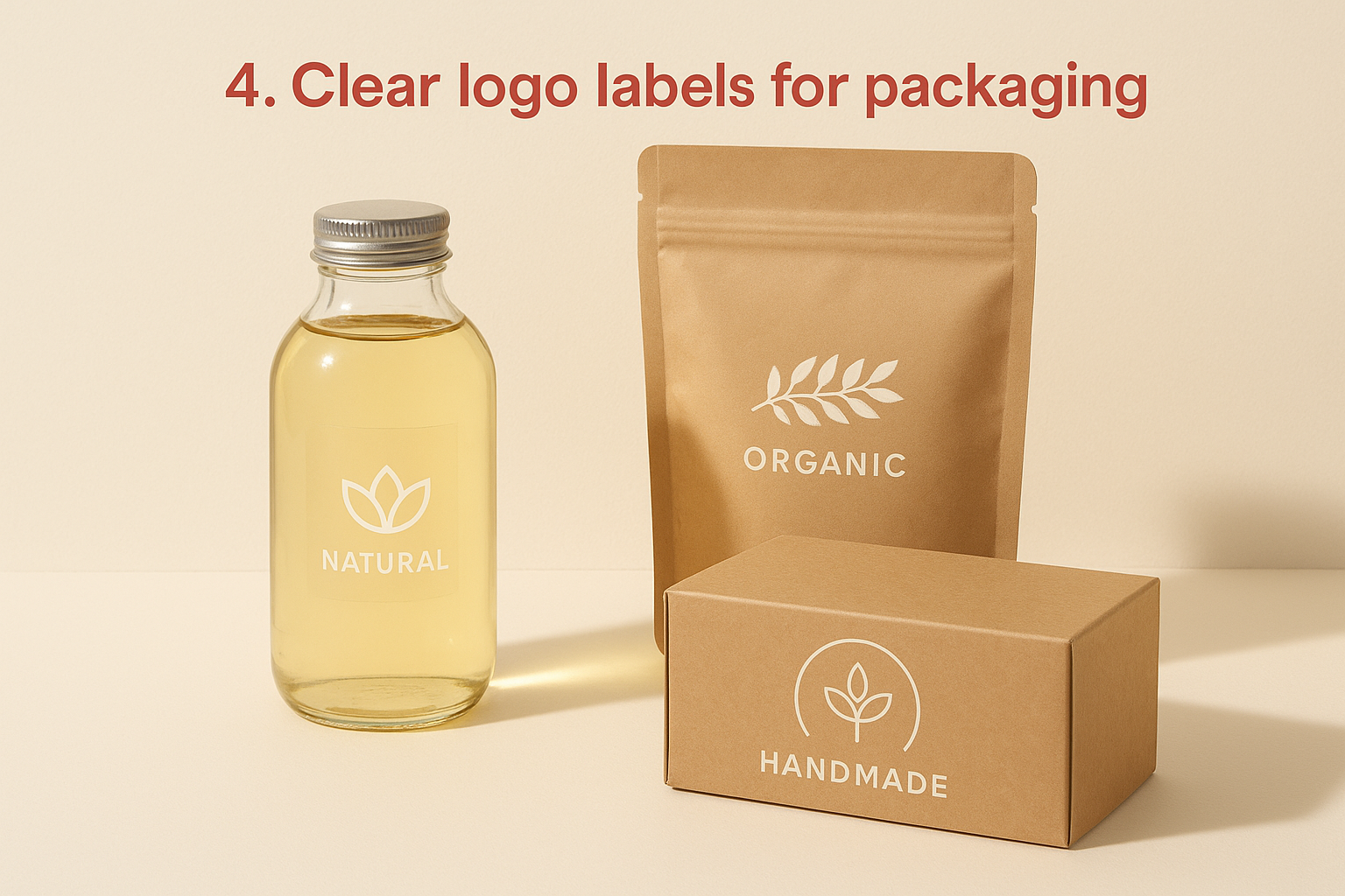 4. Clear logo labels for packaging