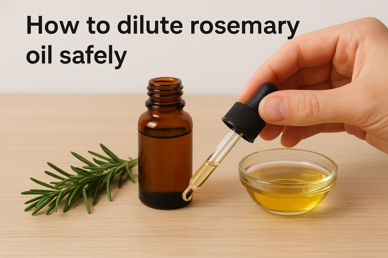 How to dilute rosemary oil safely