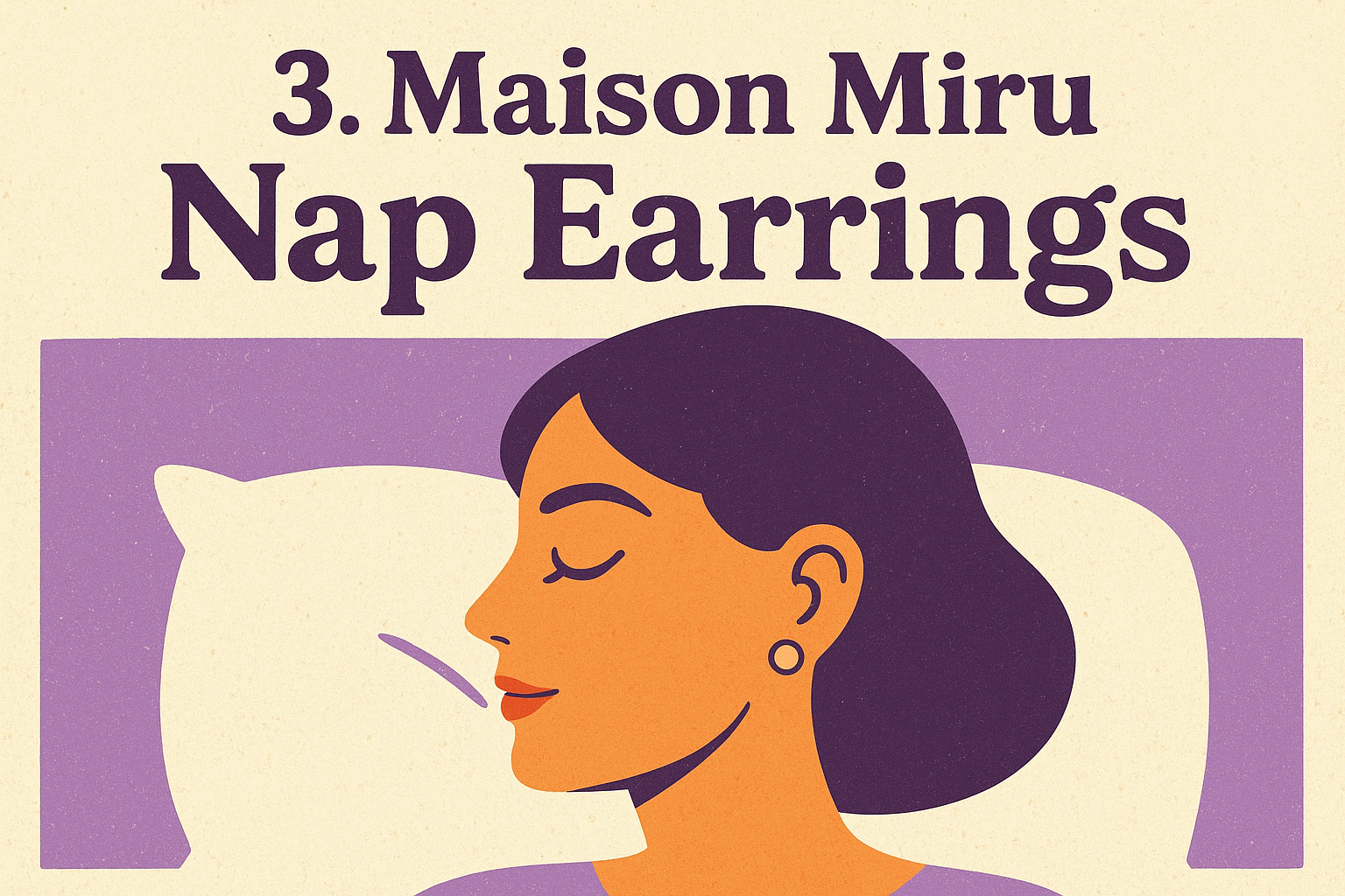 3. Maison Miru Nap Earrings